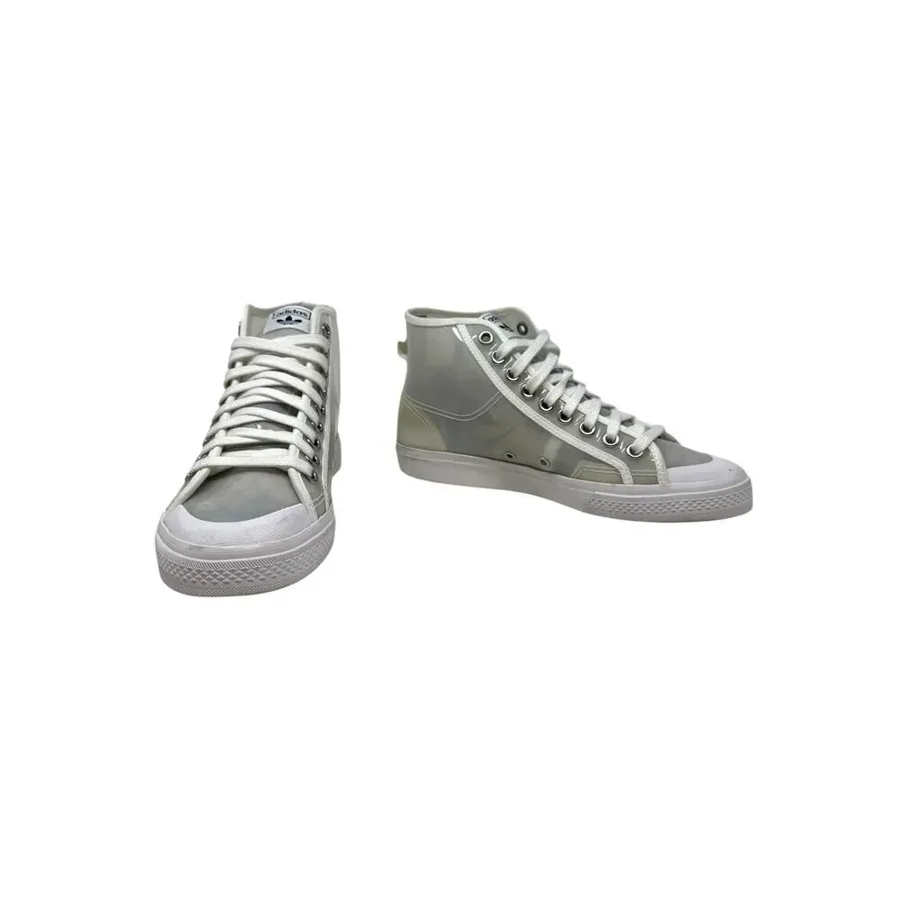 Adidas Nizza Hi Jelly‎ Translucent Sneakers Clear White High Top Womens 9